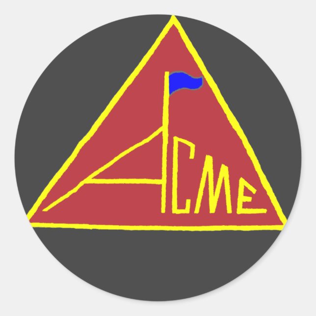 ACME_Flag-Aufkleber Runder Aufkleber (Vorderseite)