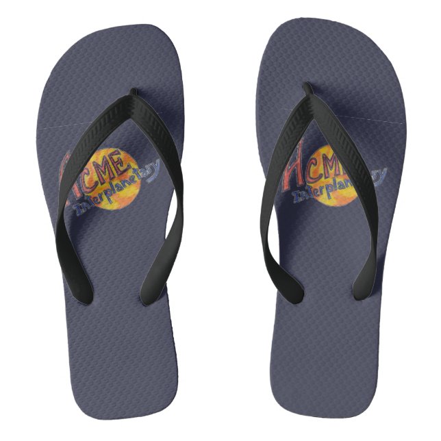 ACME Interplanetarische Flip-Flops (Marine) Flip Flops (Fußbett)