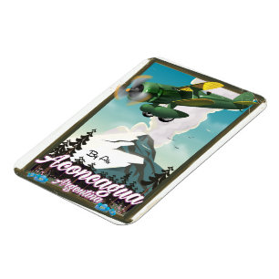 Aconcagua Argentinien Reiseplakat Magnet