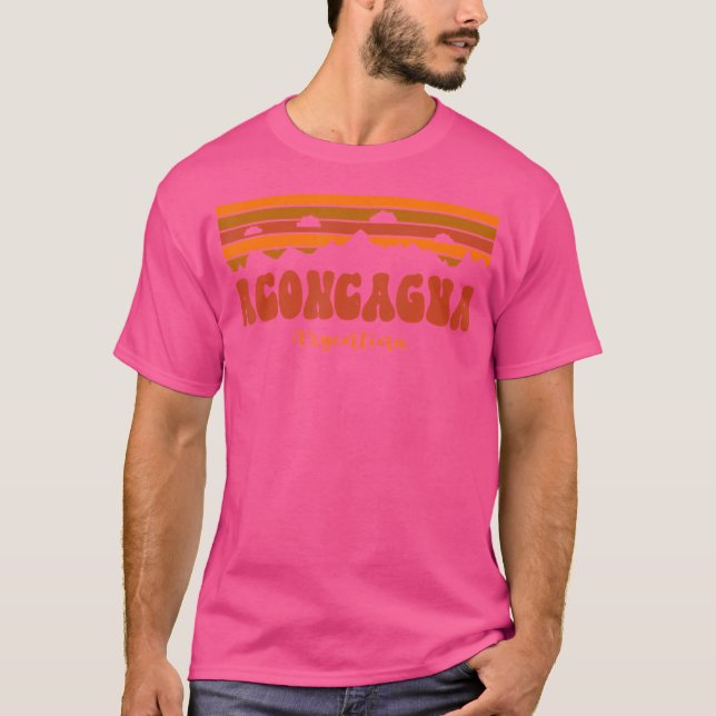 Aconcagua Seen Argentinien Wandern Ristorante da V T-Shirt (Vorderseite)