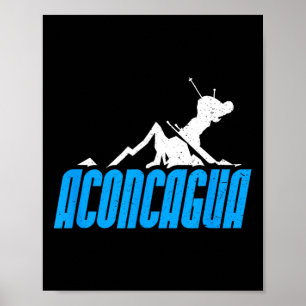 Aconcagua Ski Snowboarden Frankreich Resort Distur Poster