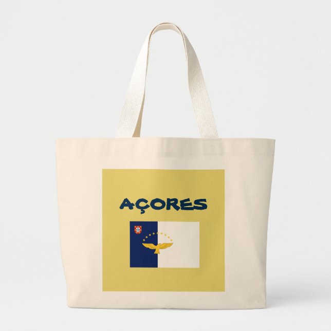 AÇORES CUSTOM TOTE BAG JUMBO STOFFBEUTEL (Vorne)
