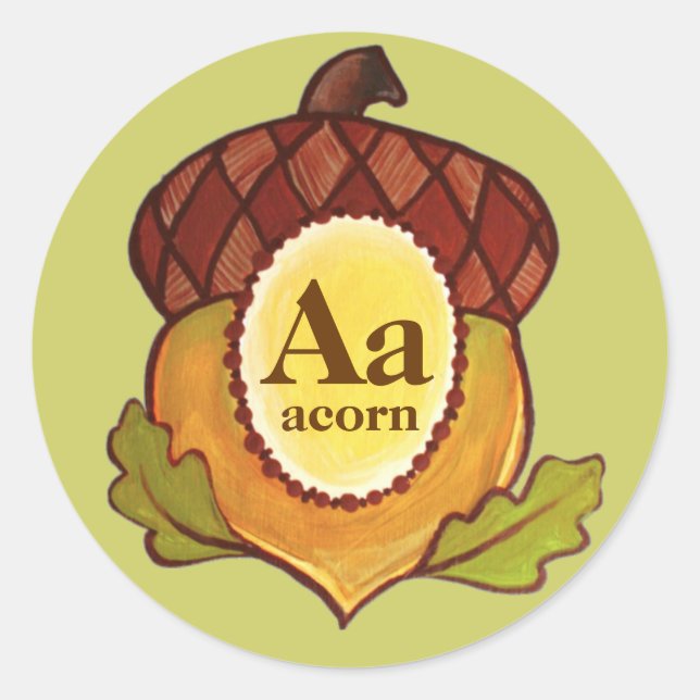 Acorn A Mighty Oak in Progress Aufkleber (Vorderseite)