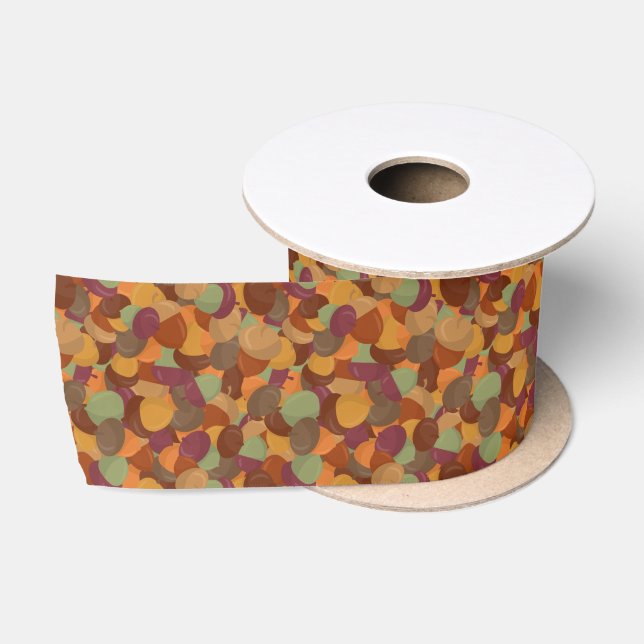 Acorn Camouflage Satinband (Spule)