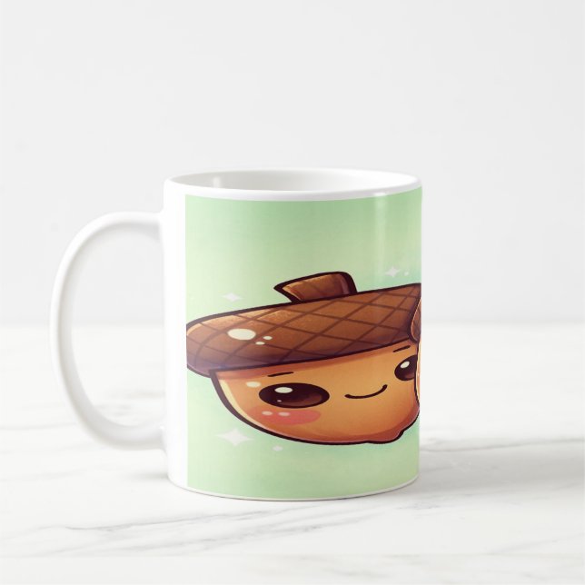 Acorn Cuties: Cute Kawaii Acorn Mug (Gauche)