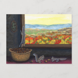 Acorn Diebe Postkarte