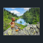 Acorn elf auf der Reise - Sommerpost Postkarte<br><div class="desc">Acorn elf auf der Reise - Postkarte im Sommer</div>