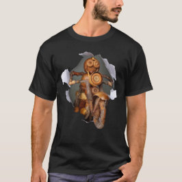 Acorn elf fahren Motorrad-T - Shirt