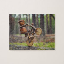 Acorn-Elf-Fahrer auf dem Bike-Puzzle