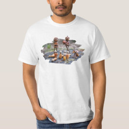 Acorn elf spielt Skittles auf dem Kofferraum T-Shirt
