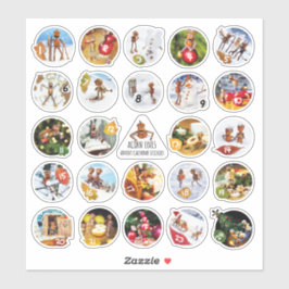 Acorn Elfen Adventskalender Weihnachten mit Zahlen Aufkleber