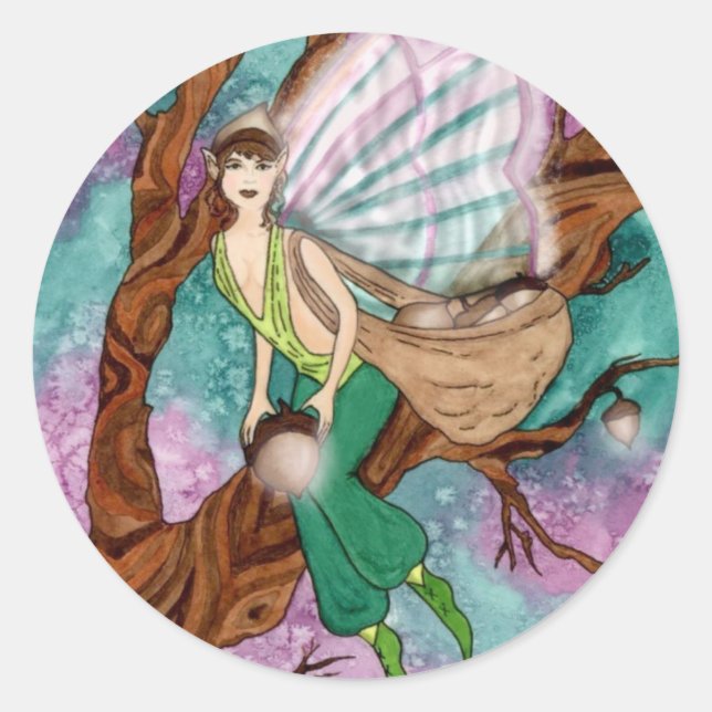 Acorn Fairy Sticker (Vorderseite)
