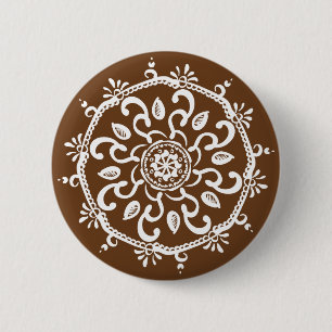 Acorn Mandala Button