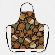 Acorn Pattern Harvest Day Schürze