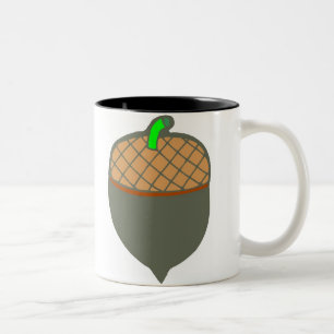 Acorn Sketch Zweifarbige Tasse
