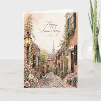 Acorn Street Jubiläums-Liebeskarte Karte