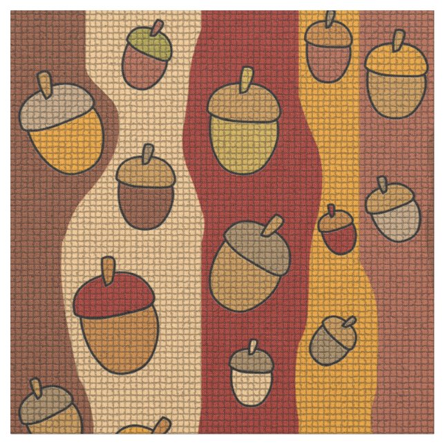 Acorn Stripes geteert Stoff (Nahaufnahme)