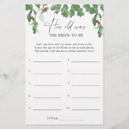 Acorn tree - Wie alt war die Braut, um Spiel zu we