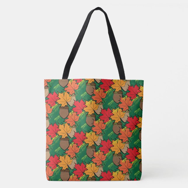 Acorne und Blätter III Tasche (Vorderseite)