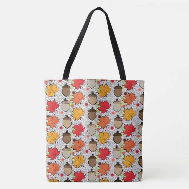 Acorne und Blätter VII Tasche (Vorderseite)