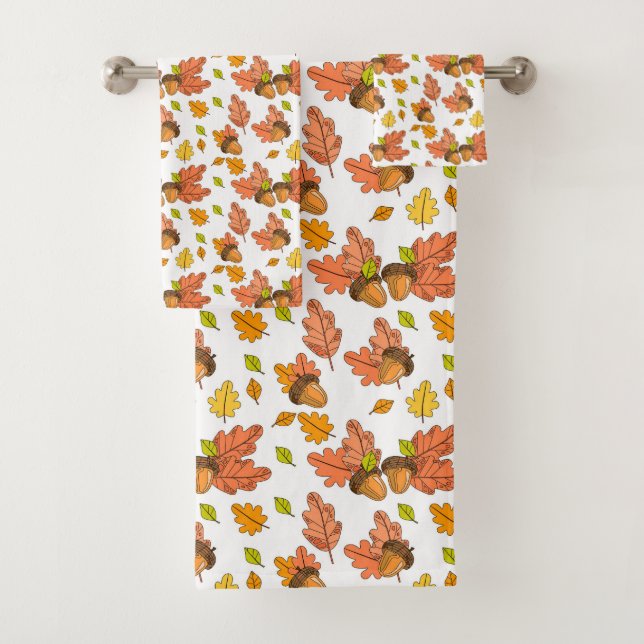Acorns et feuilles d'automne (En situation)