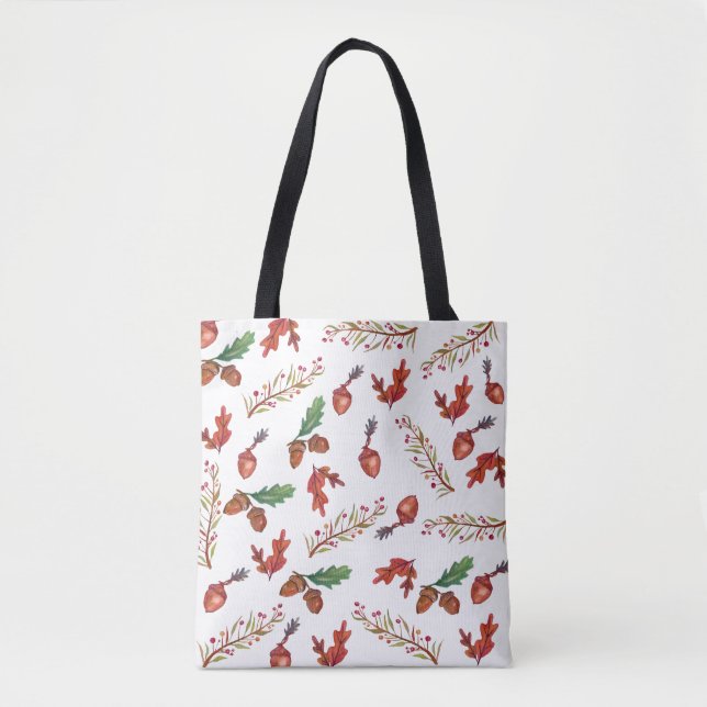 Acorns, Herbstthema-Tasche Tasche (Vorderseite)
