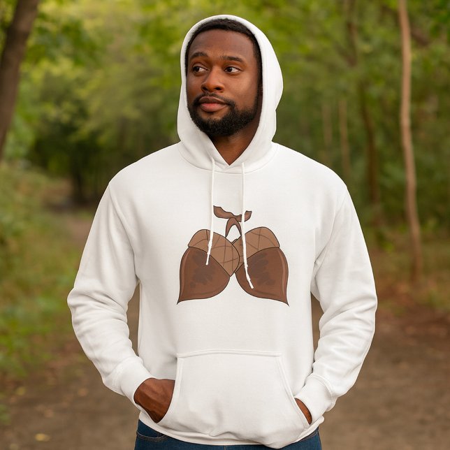 Acorns Rustikale Herbstwälder Natur Hoodie (Von Creator hochgeladen)