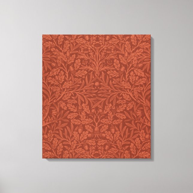 Acorns und Oak-Blätter (von William Morris) Leinwanddruck (Vorderseite)