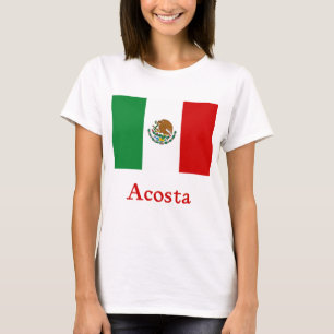 Acosta mexikanische Flagge T-Shirt
