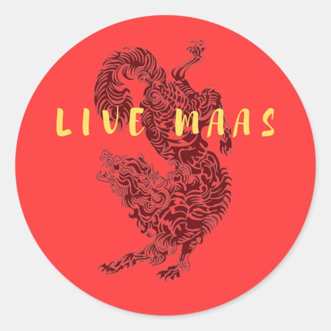 ACOTAR LIVE MAAS RUNDER AUFKLEBER (Vorderseite)