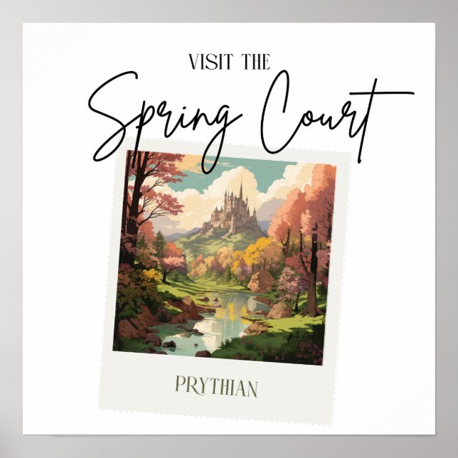 ACOTAR Spring Court affiche de voyage (Devant)