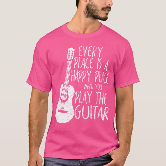 Acoustic Bass Guitar Player Geschenke T-Shirt (Vorderseite)