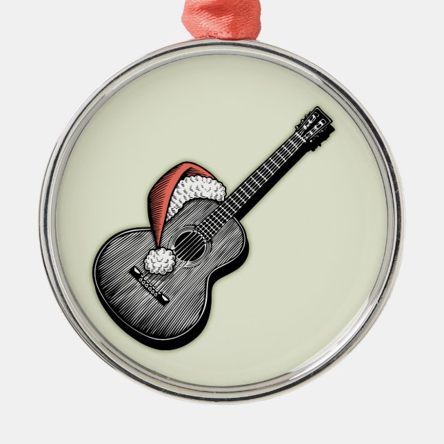 Acoustic Claus Ornament Aus Metall (Vorne)