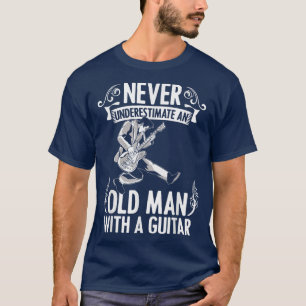 Acoustic Electric Bass Gitarre Alter Typ Gitarrist T-Shirt