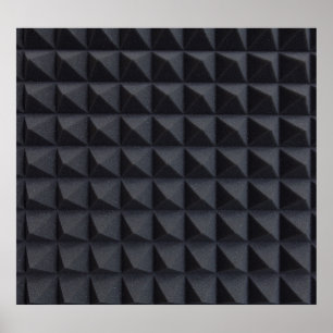 Acoustic Foam: Studio Sound Dampening Poster