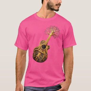 Acoustic Gitarre Shirt Tree of Life Gitarre Player
