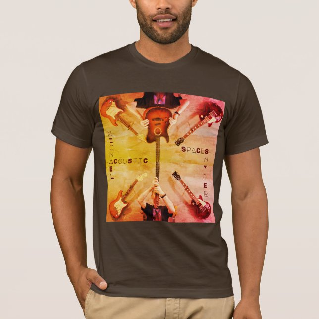 Acoustic Gitarre T - Shirt.  T-Shirt (Vorderseite)
