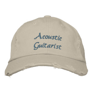Acoustic Gitarrist Custom Embroibestickter Hut