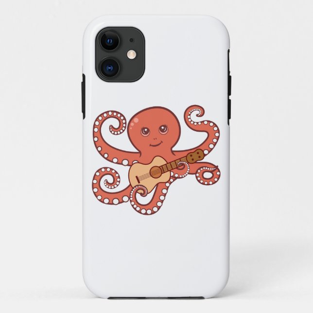 Acoustic Guitar Cartoon Case-Mate iPhone Hülle (Rückseite)
