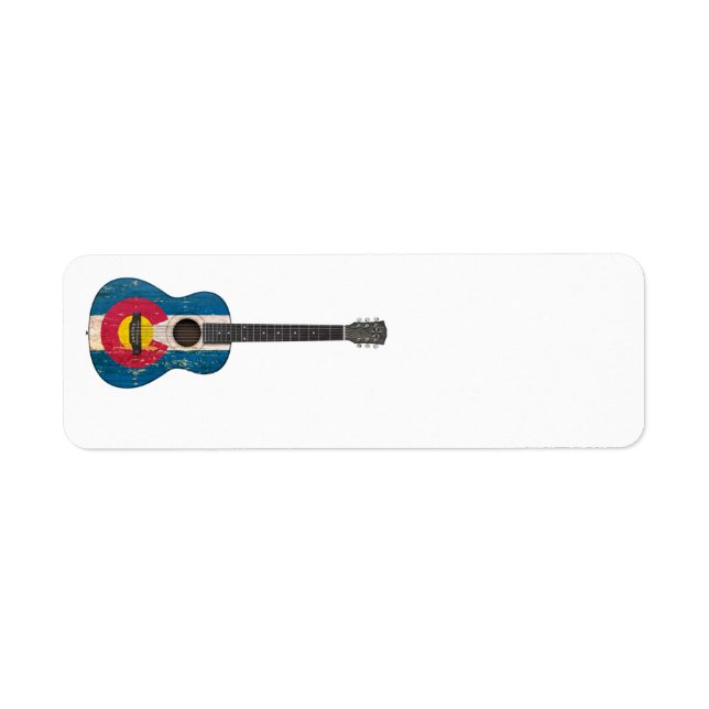 Acoustic Guitar, gealtert und abgetragen Colorado  (Vorne)