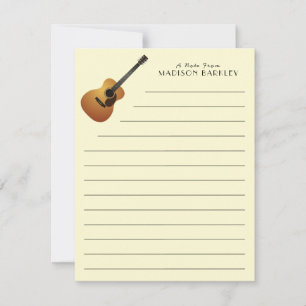 Acoustic Guitar Music Teacher Dankeskarte