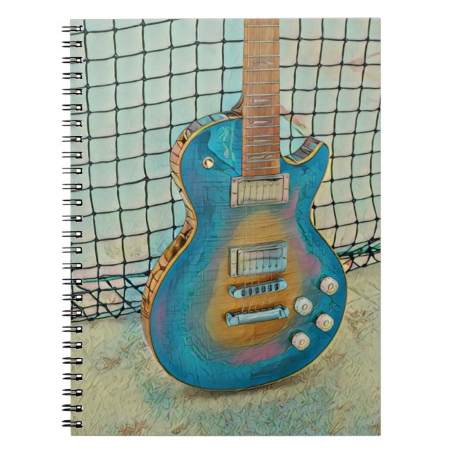Acoustic guitar player gift notizblock (Vorderseite)