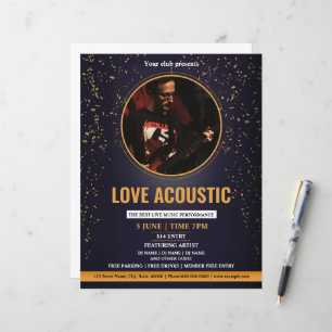 Acoustique Music Party Flyer Modèle