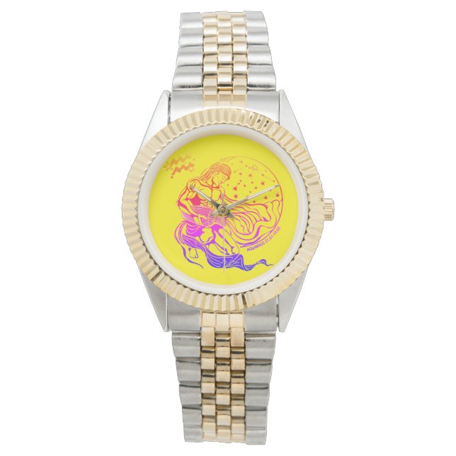 Acquarius zodiac armbanduhr (Vorderseite)