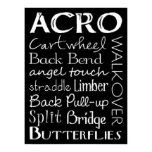 Acro Dance Subway Art Poster