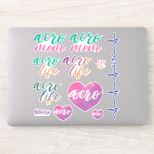 Acro Life und Acro Mama Vinyl Decal Stickers Aufkleber