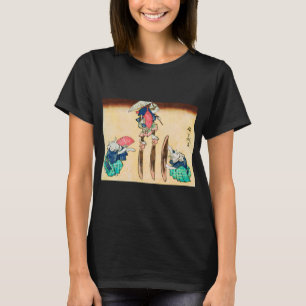 Acrobat Cat, Hiroshige, Ukiyo-e T-Shirt