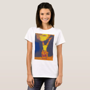 Acrobat Headstand Art Women's Basic T - Shirt, Whi T-Shirt