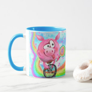 Acrobat Pig Tasse