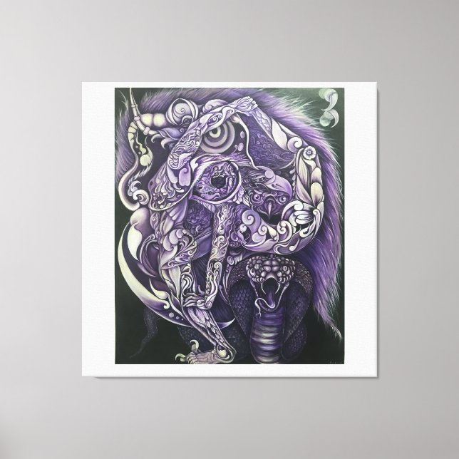 Acrobatic im Nationalwald Leinwanddruck (Vorderseite)